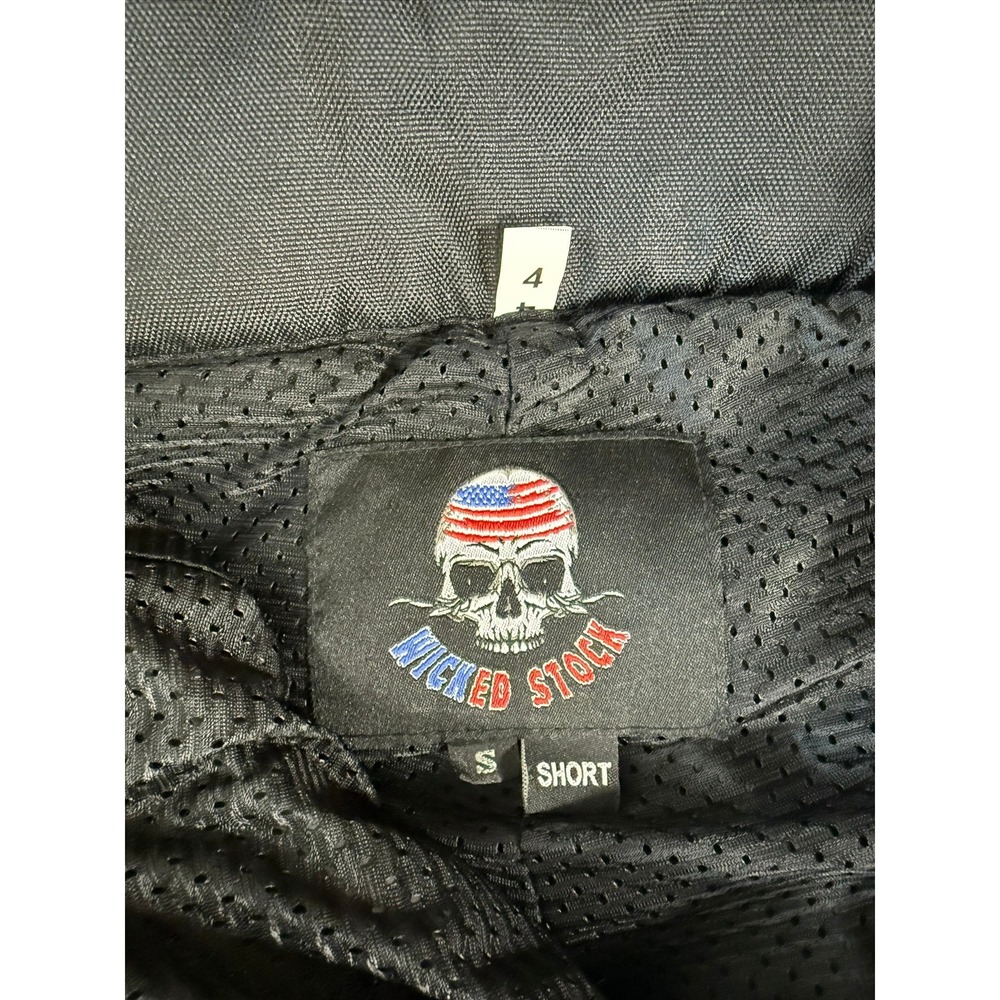 Wicked Stock Summer Mesh Armored Motorcycle Riding Pants Black Small Short - Picture 2 of 6
